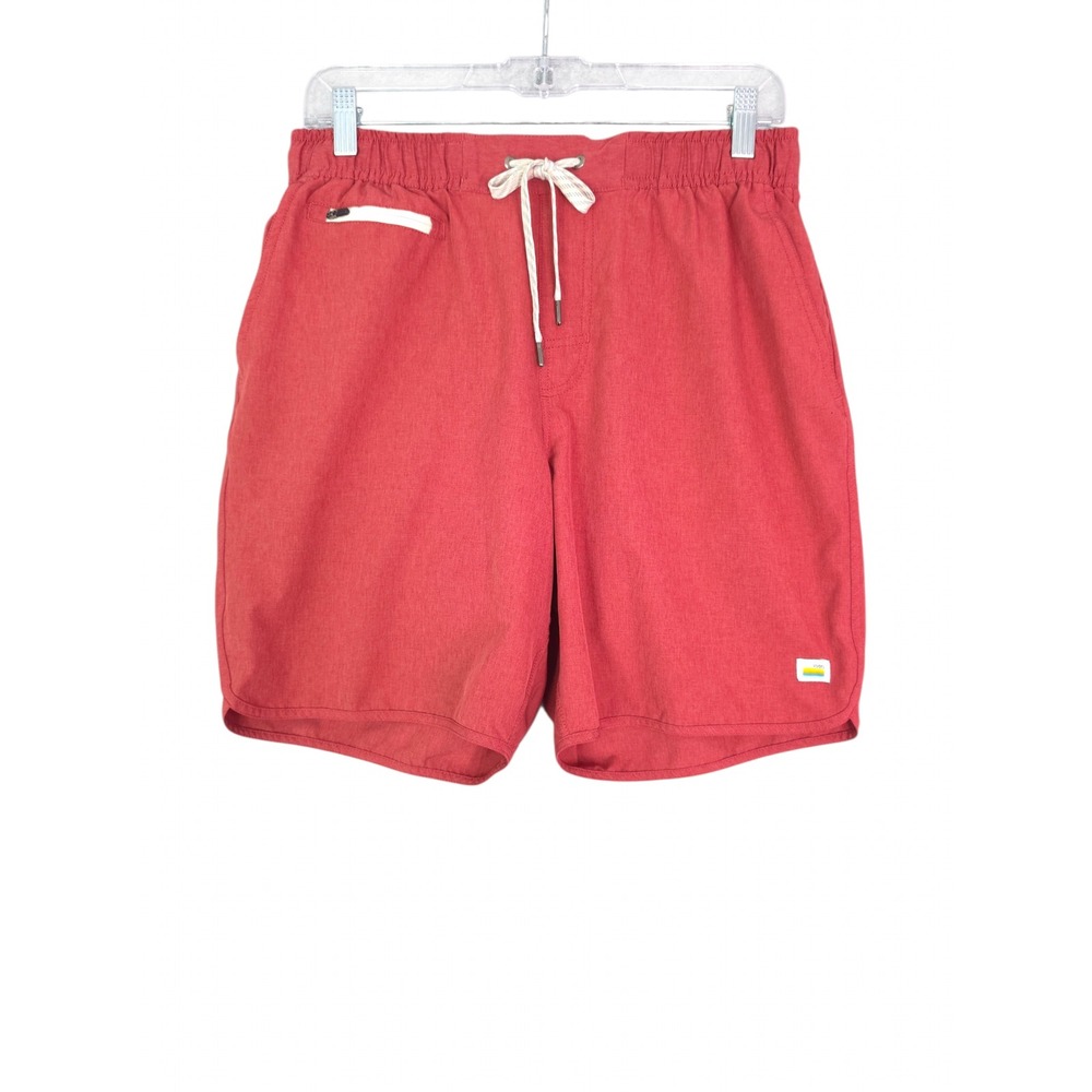 Vuori Banks Red Shorts 7" Mens Medium Unlined Hybrid Performance Athletic